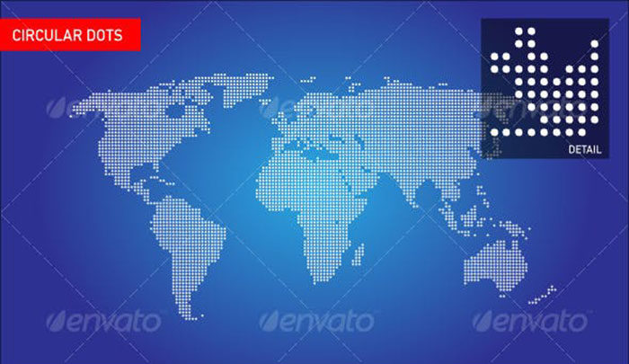 World-Map-%E2%80%93-dots-plus-squares-700x405 Free World Map Vector Graphics You Can Download