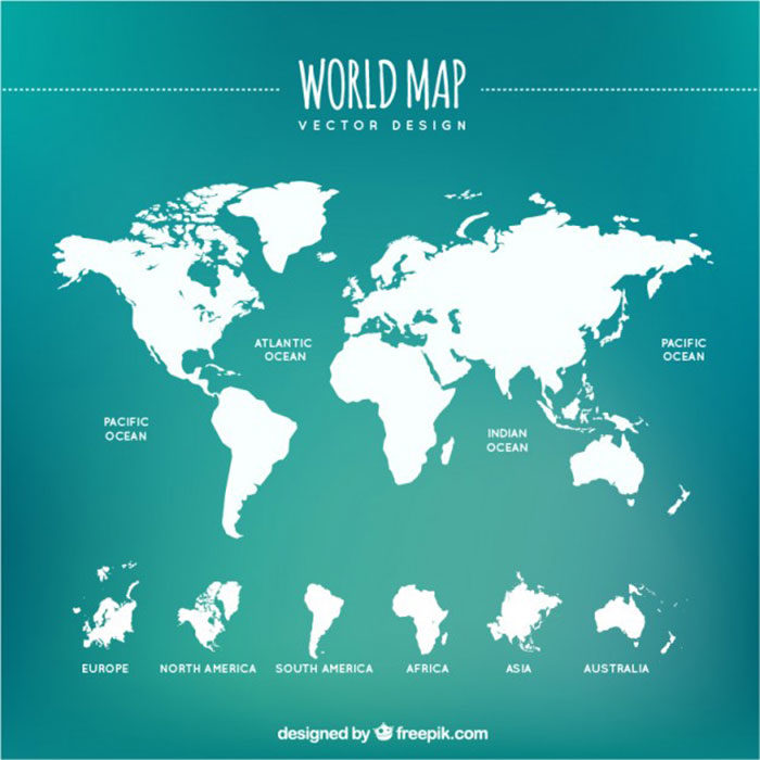 World-Map-Vector-Design-700x700 World map vector graphics you can download with a few clicks