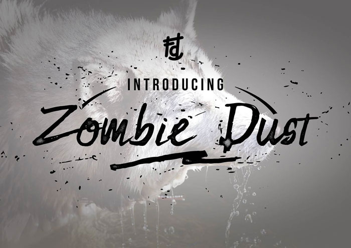 Zombie-dust Creepy font examples to use on Halloween themed designs