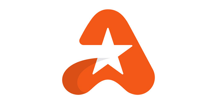 a_star Star logo design: 22 shiny looking star logos
