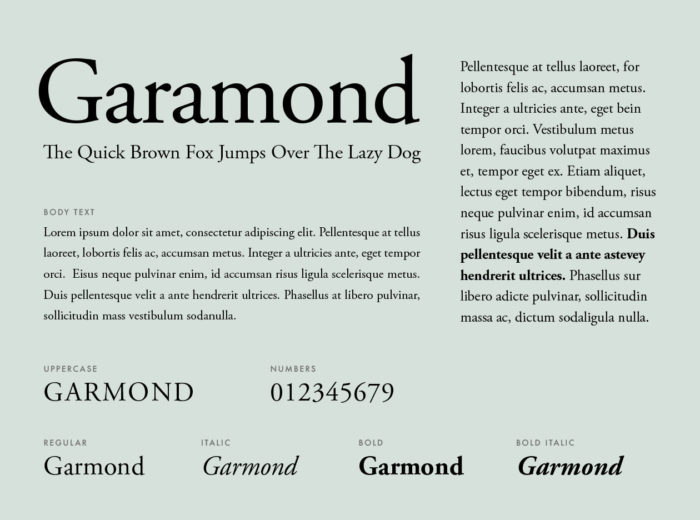 garamond-700x520 The 13 Best Resume Fonts To Consider Using On Your CV