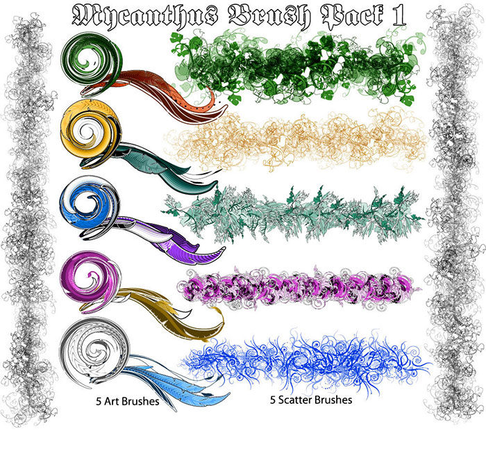 mycanthus_brush-700x656 Free illustrator brushes to download and use for vector designs