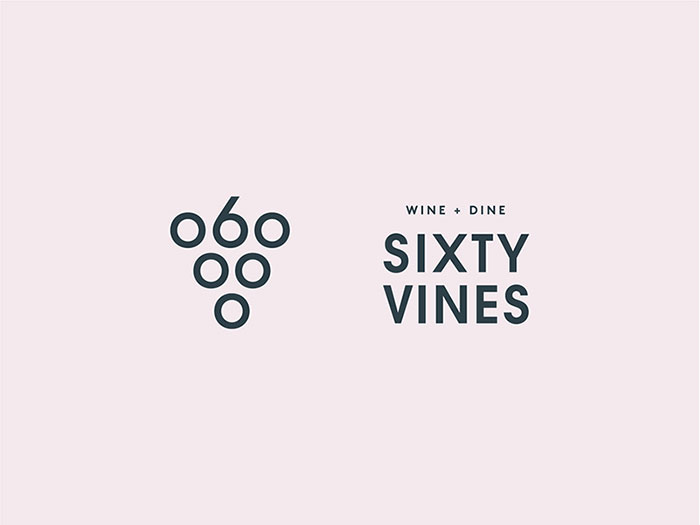 sixty_vines_tractorbeam Wine logo design: How to create stylish wine logos