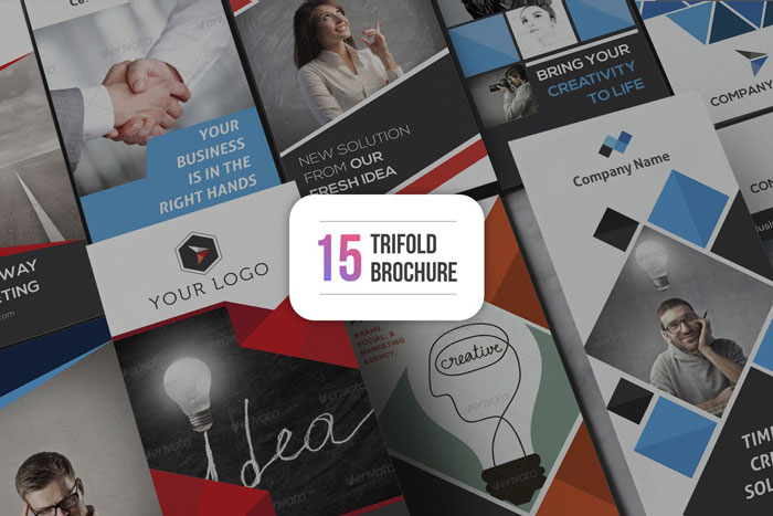 15-trifold Great looking corporate brochure templates to check out