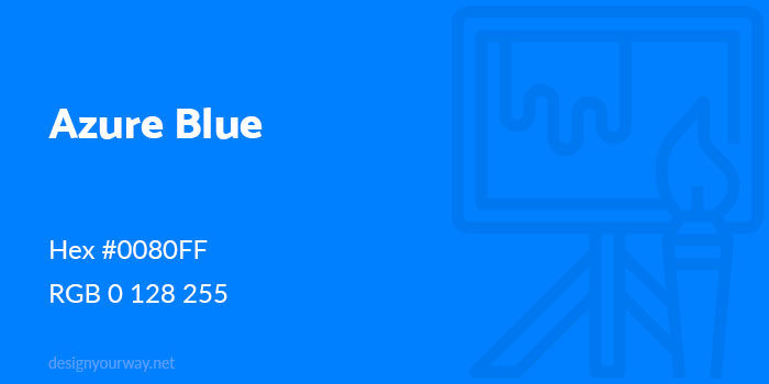 Azure-Blue-700x350 Using a blue color palette and the various shades of blue