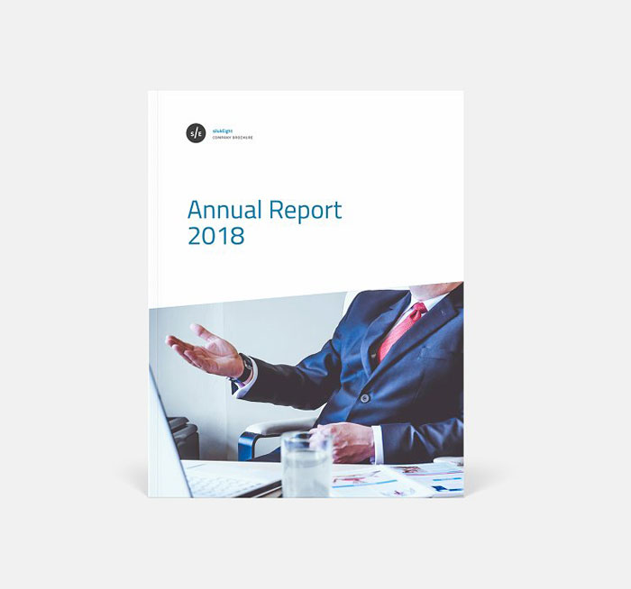 Clean-and-Modern Great looking annual report design examples and templates