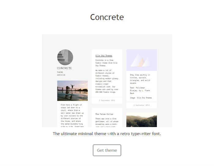 Concrete 64 Minimalist Tumblr Themes You Should Make Use Of