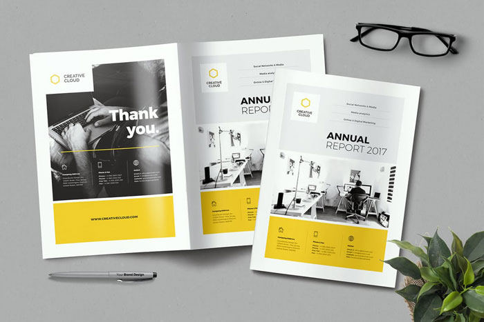 Creative-Annual-reports-template Great looking annual report design examples and templates