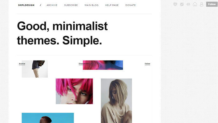 Dissaemble 64 Minimalist Tumblr Themes You Should Make Use Of
