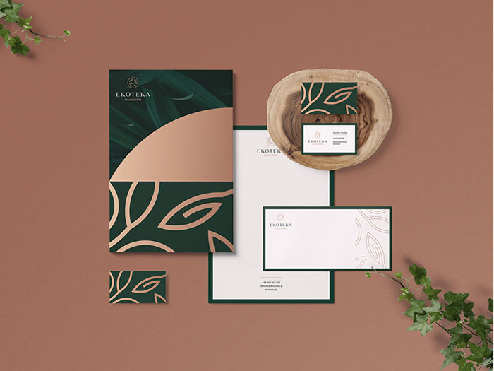 Ekoteka Stationery design: best practice and great looking examples