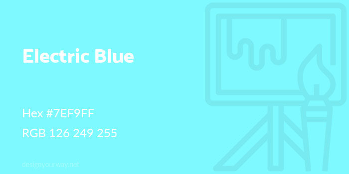 Electric-Blue-700x350 Using a blue color palette and the various shades of blue