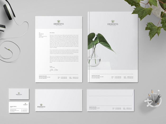 Ernesto Stationery design: best practice and great looking examples