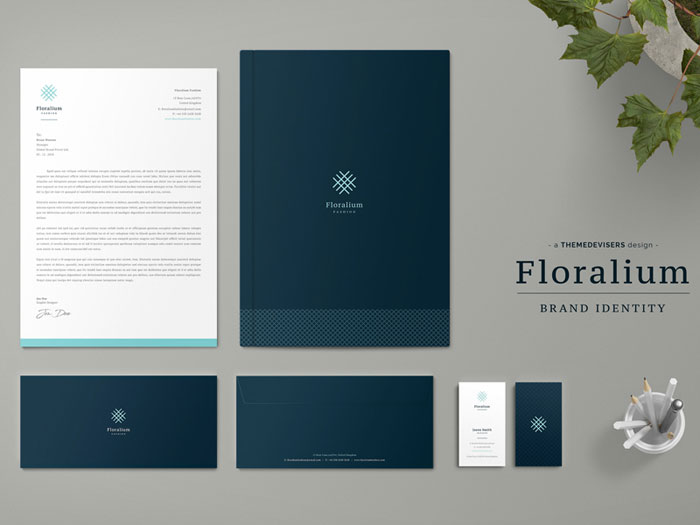 Floralium Stationery design: best practice and great looking examples