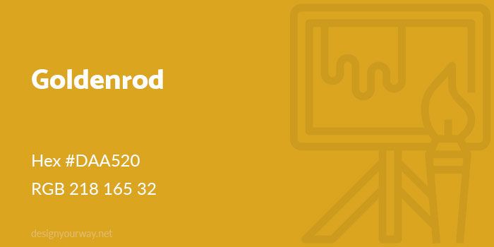 Goldenrod-700x350 Awesome Shades of Yellow To Use In Your Designs