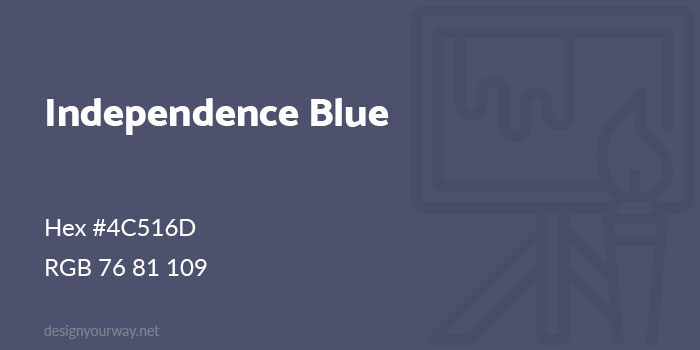 Independence-Blue-700x350 Using a blue color palette and the various shades of blue