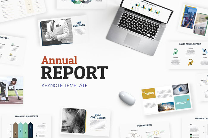 Keynote-template Great looking annual report design examples and templates
