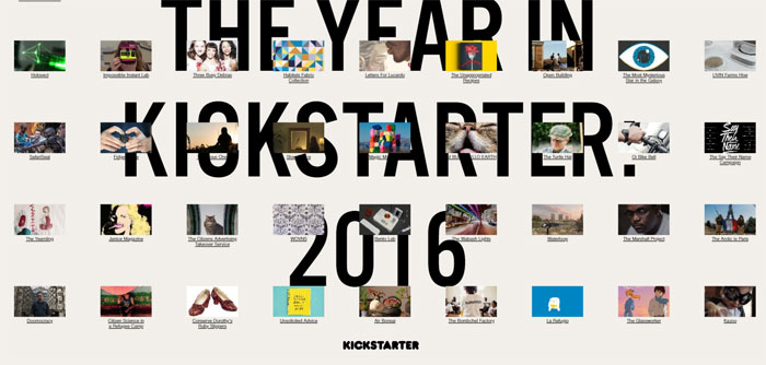 Kickstarter Great looking annual report design examples and templates