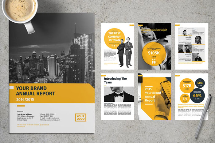 Modern-Annual-report-template Great looking annual report design examples and templates