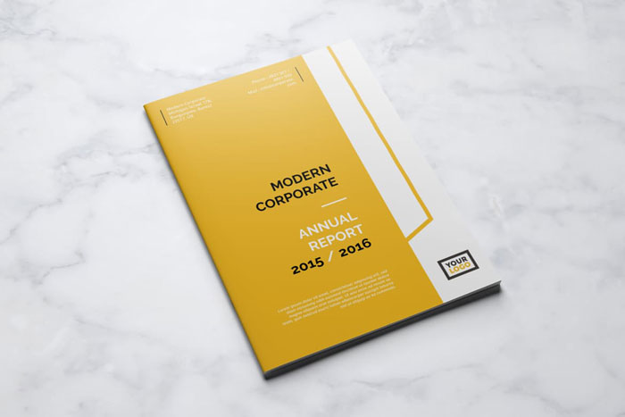 Modern-corporate-template Great looking annual report design examples and templates