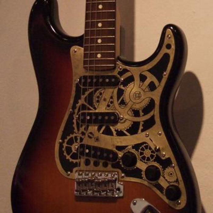 STEAMPUNK-GUITAR-700x700 Steampunk art and drawing examples that will blow your mind