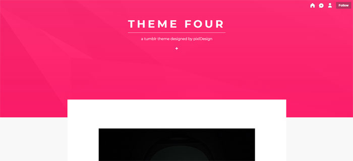Theme-four 64 Minimalist Tumblr Themes You Should Make Use Of