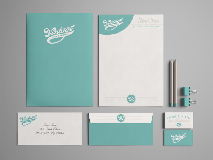Vintage-Roadhouse Stationery design best practices and great looking examples