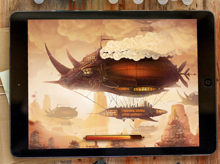 airship-700x522 Steampunk art and drawing examples that will blow your mind