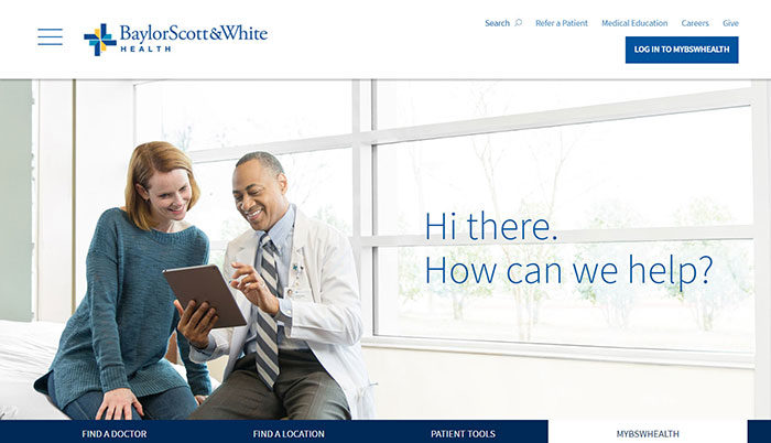 baylor-700x402 The best medical and healthcare websites and how to design one properly