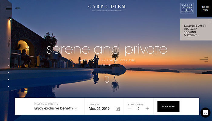 carpediem-700x400 Hotel website design: tips and examples of how to design hotel websites