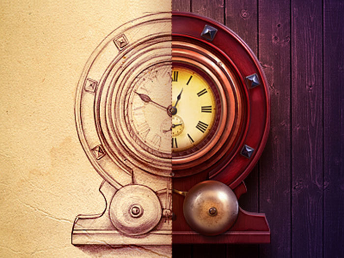 clock-700x525 Steampunk art and drawing examples that will blow your mind