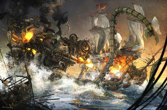 devil-700x462 Steampunk art and drawing examples that will blow your mind