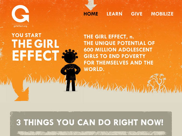 girleffect-700x525 Showcase of the best nonprofit websites and tips to design one