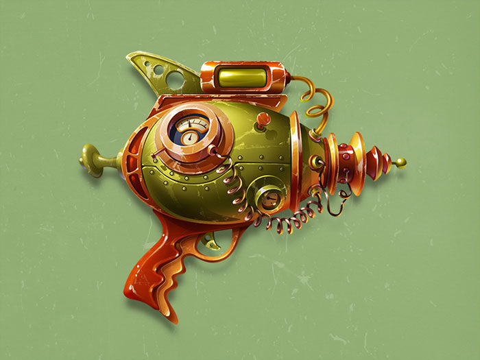 gun-700x525 Steampunk art and drawing examples that will blow your mind
