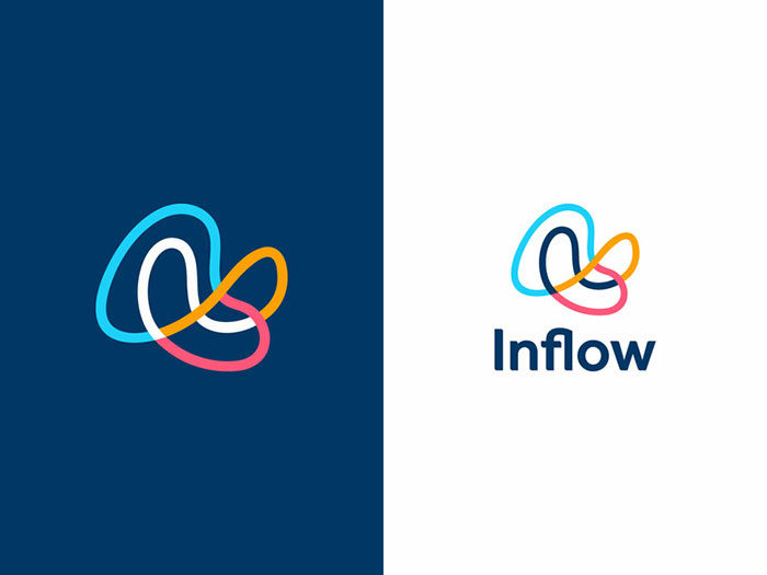 inflow2_2x-700x525 Bright colorful logos showcase: Awesome logos to inspire you