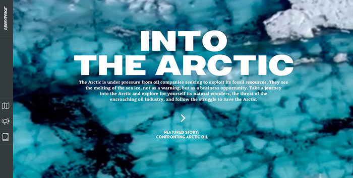 into-the-artic-700x354 Showcase of the best nonprofit websites and tips to design one