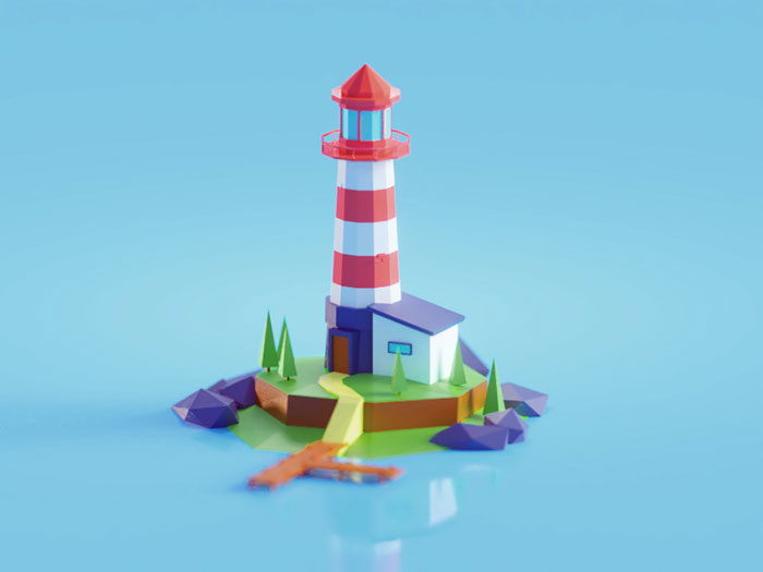 lighthouse-700x525 Low poly art: What you need to know about it (plus cool examples)
