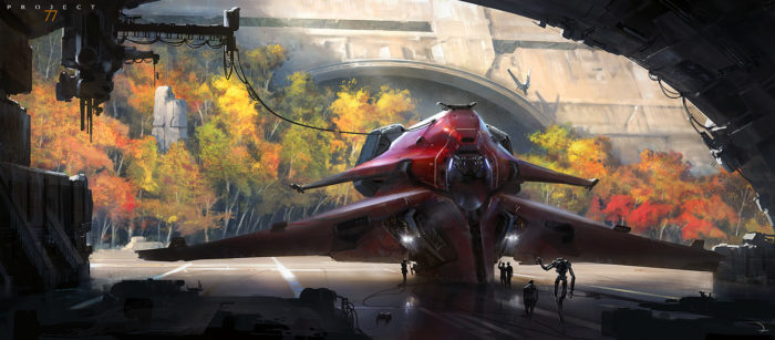 martin-deschambault-project-77-ca-red-fall-www-700x307 Spaceship concept art:  Best practices and cool design examples