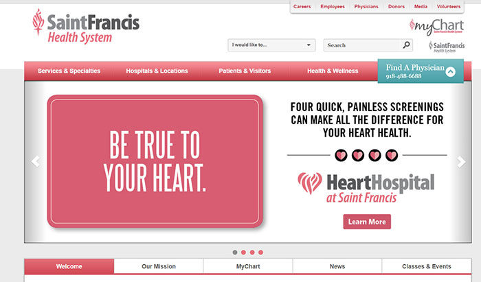 saintfrancis-700x411 The best medical and healthcare websites and how to design one properly
