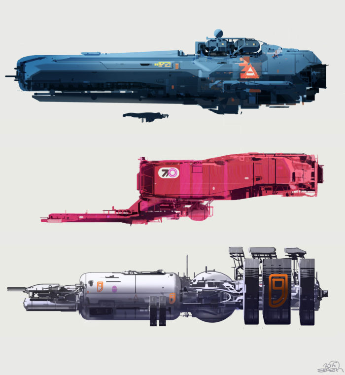 sparth-sparth-spaceship-sheet-final-small2-700x761 Spaceship concept art:  Best practices and cool design examples