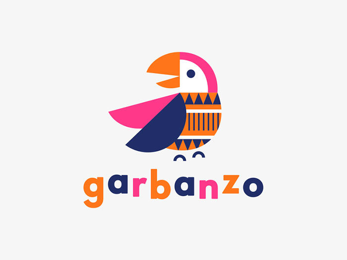 valeriejar_garbanzo_logo_horizb_2x-700x525 Bright colorful logos showcase: Awesome logos to inspire you