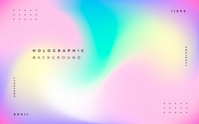 abstract-holographic-background_69286-102-700x437 9 graphic design trends to finish off 2019