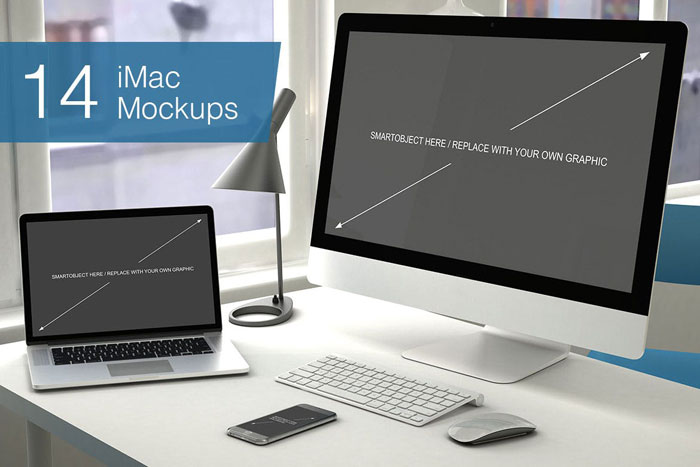 14-poses-mokcup Looking for a cool computer mockup? There are 20 templates in this article