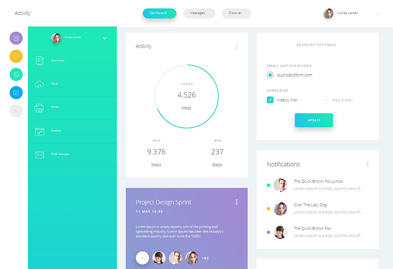 Datta-Dashboard-UI-Kit-–-Free-Sample-for-Sketch-and-Adobe-XD The best dashboard UI kits and templates (Plus UI inspiration)