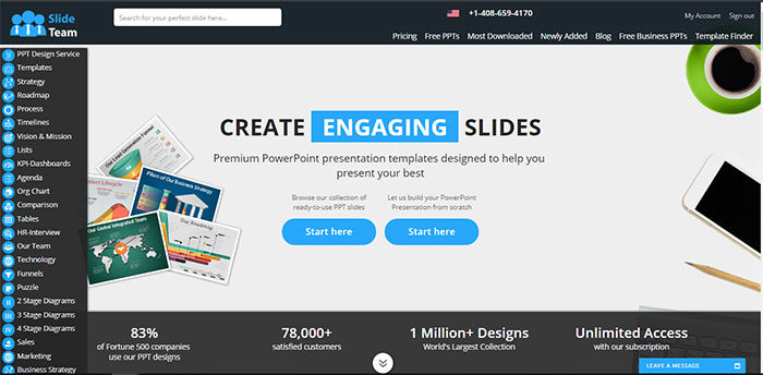 SlideTeam-Home-Page-700x344 SlideTeam.net Review: World's Largest PowerPoint Templates Provider & A Premier Research and Design Agency