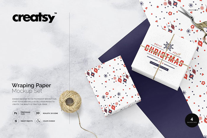Wrapping-paper The Best Packaging Mockups For Your Product