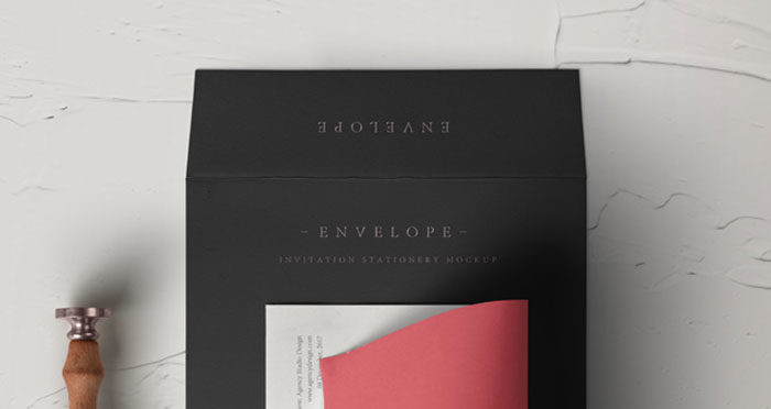 invitation3-700x372 30 Awesome Envelope Mockups For Designers