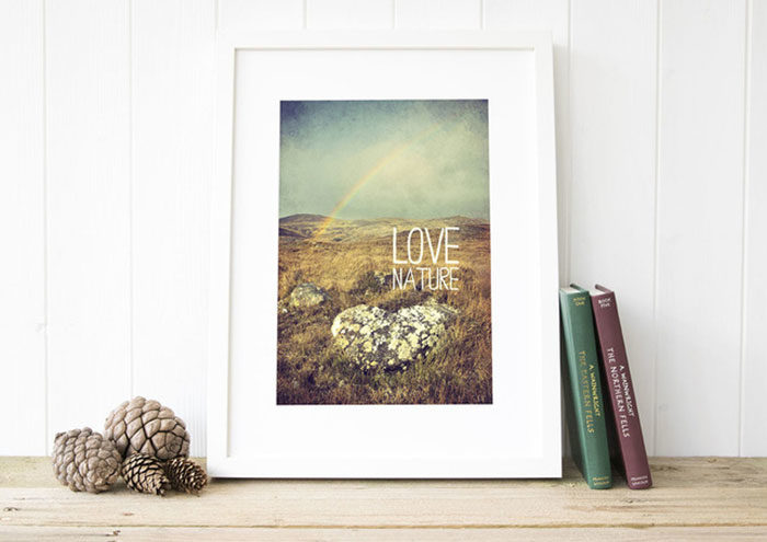 love-nature-700x495 Typography prints: Amazing examples you should check out