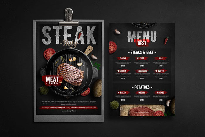 menu-mockup9-700x466 Tasty Restaurant Menu Mockups To Present Your Designs