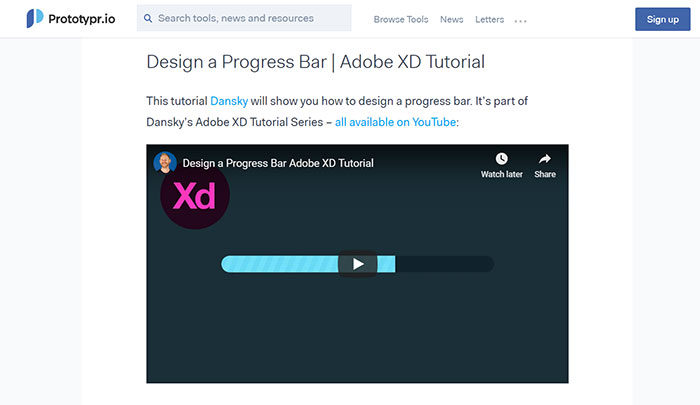 progress-700x405 Adobe XD tutorials: The best ones for UI/UX designers