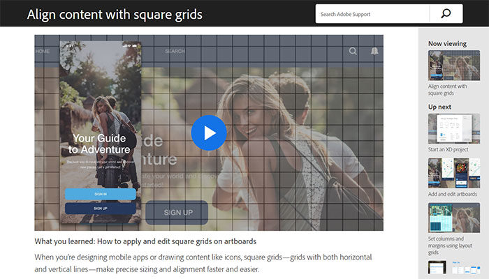 squaregrid-700x400 Adobe XD tutorials: The best ones for UI/UX designers